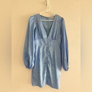 Hello Molly HEART EYES DRESS BLUE